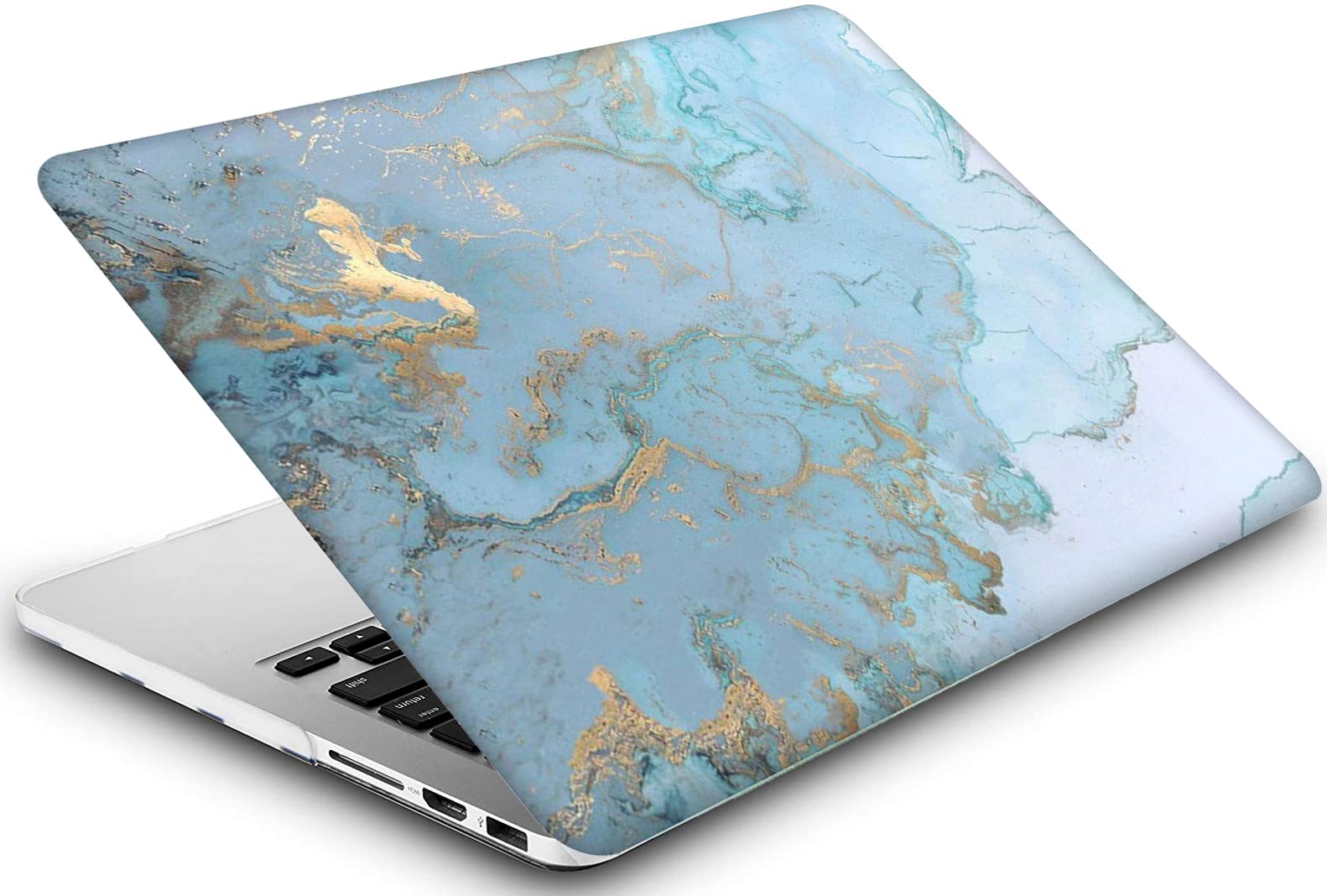 Amazon.co.jp: ブルー ゴールド マーブル ハードカバー MacBook